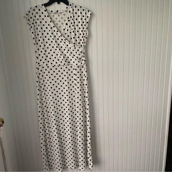Doublju Dresses & Skirts - DOUBL JU (M) Polka Dot Maxi Dress - Black and White